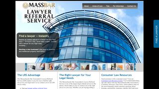 
                            6. Massachusetts Bar Association :: Lawyer Referral Service