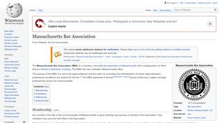 
                            8. Massachusetts Bar Association - Wikipedia