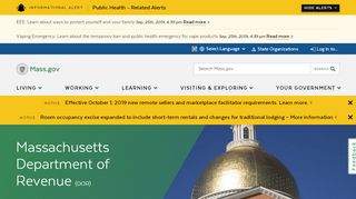 
                            8. Massachusetts Department of Revenue | Mass.gov
