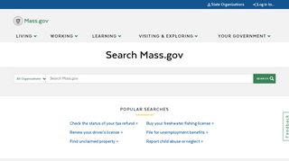 
                            3. Mass.Gov Search