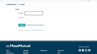 
                            1. MassMutual RetireSmart : LoginPage