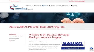 
                            8. MassNAHRO's Personal Insurance Program | First American ...