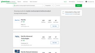 
                            6. MasTec Oracle Projects Technical Analyst Reviews | Glassdoor