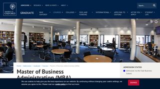 
                            4. Master of Business Administration (MBA) | University of Oxford