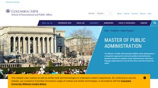 
                            8. Master of Public Administration | Columbia SIPA