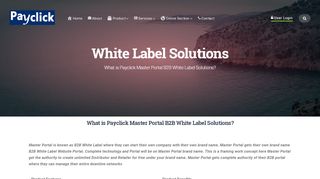 
                            5. Master Portal White label – PayClick
