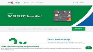 
                            7. Mastercard - BMO Sobeys Mastercard