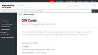 
                            1. Mastercard Gift Card | KeyBank - KeyBank | Banking, Credit ...