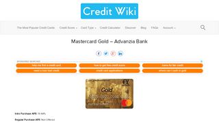 
                            9. Mastercard Gold – Advanzia Bank | Credit Wiki