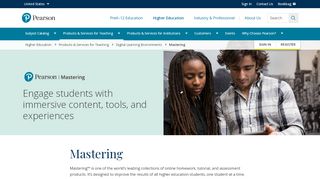 
                            4. Mastering | Digital Learning Environments | Pearson