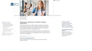 
                            2. Master's degree programmes | Saarland University