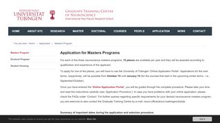 
                            8. Masters Program - Graduate Training Centre of Neuroscience