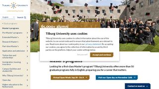 
                            8. Master's programs | Tilburg University