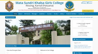 
                            1. Mata Sundri Khalsa Girls College – Nissing, Karnal …