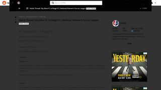 
                            1. Match Thread: Sky Blue FC vs Reign FC | National Women's ...
