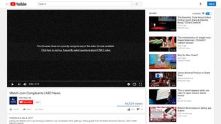 
                            2. Match.com Complaints | ABC News - YouTube
