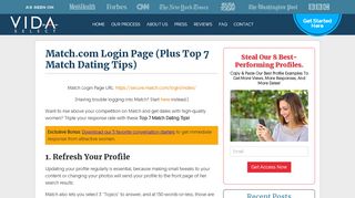 
                            6. Match.com Login Page URL (Plus Top 7 Match …