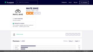 
                            8. MATE.BIKE Reviews | Read Customer Service Reviews of www.mate ...