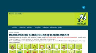 
                            6. Matematik spil til indskolingen og mellemtrinet