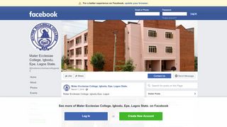 
                            2. Mater Ecclesiae College, Igbodu, Epe, Lagos State. - Posts | Facebook