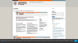 
                            1. Materiali Didattici » Login - materialedidattico.uniud.it