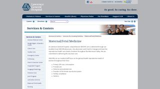 
                            6. Maternal/Fetal Medicine | Lawrence General