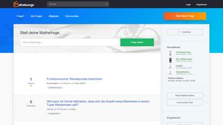 
                            5. Mathelounge - Wir helfen dir in Mathe!