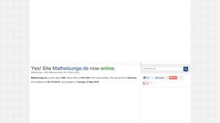 
                            9. Mathelounge.de Mathelounge - 5000 Mitglieder helfen dir i ...