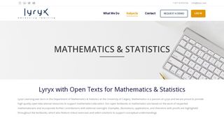 
                            6. MATHEMATICS & STATISTICS - lyryx.com