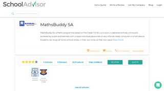 
                            9. MathsBuddy SA - schooladvisor.co.za