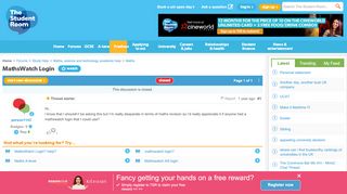 
                            7. MathsWatch Login - The Student Room