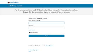 
                            2. MathWorks Account Sign In