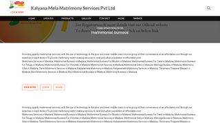
                            6. matrimonial bureaus | Kalyana Mela Matrimony Services Pvt ...