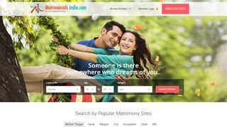 
                            1. Matrimonials India - Search by Popular Matrimony …