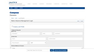 
                            4. Matrix Absence Management Login