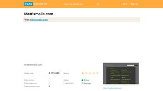 
                            7. Matrixmails.com: matrixmails.com - Easy Counter