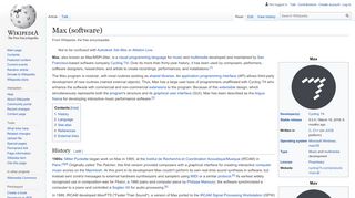 
                            4. Max (software) - Wikipedia