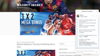 
                            7. Maxbet Malaysia: Top Sports Betting Site in Asia