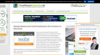 
                            7. Maxda Mastercard Gold Kreditkarte: Die Vorteile im …