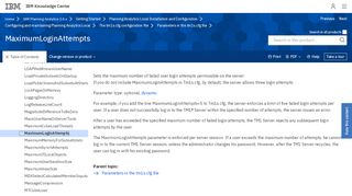 
                            3. MaximumLoginAttempts - IBM