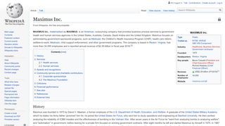 
                            6. Maximus Inc. - Wikipedia