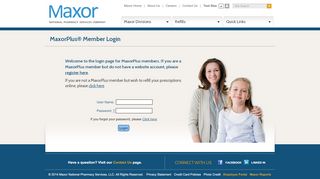 
                            2. MaxorPlus® Member Login | Maxor National Pharmacy ...