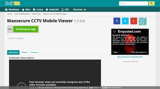 
                            4. Maxsecure CCTV Mobile Viewer 1.7.0.0 Free Download