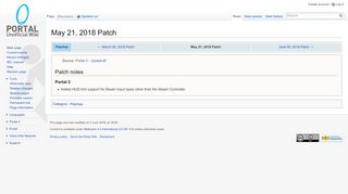 
                            5. May 21, 2018 Patch - Portal Wiki
