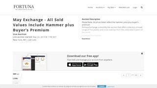 
                            9. May Exchange - All Sold Values Include Hammer plus Buyer’s ...