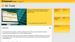 
                            5. Maybank Kim Eng - KE Trade