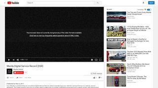 
                            3. Mazda Digital Service Record (DSR) - YouTube