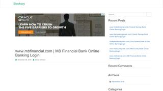 
                            3. MB Financial Bank Online Banking Login - …
