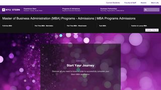 
                            11. MBA Programs Admissions - NYU Stern