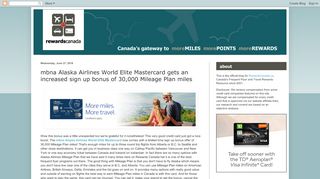 
                            7. mbna Alaska Airlines World Elite Mastercard gets an ...